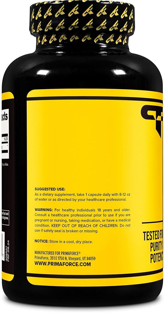 Primaforce L-Tyrosine 500 mg - 180 Capsules - image 3