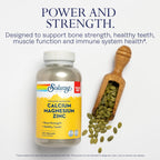 SOLARAY Calcium Magnesium Zinc - 275 Vegetarian Capsules - image 3