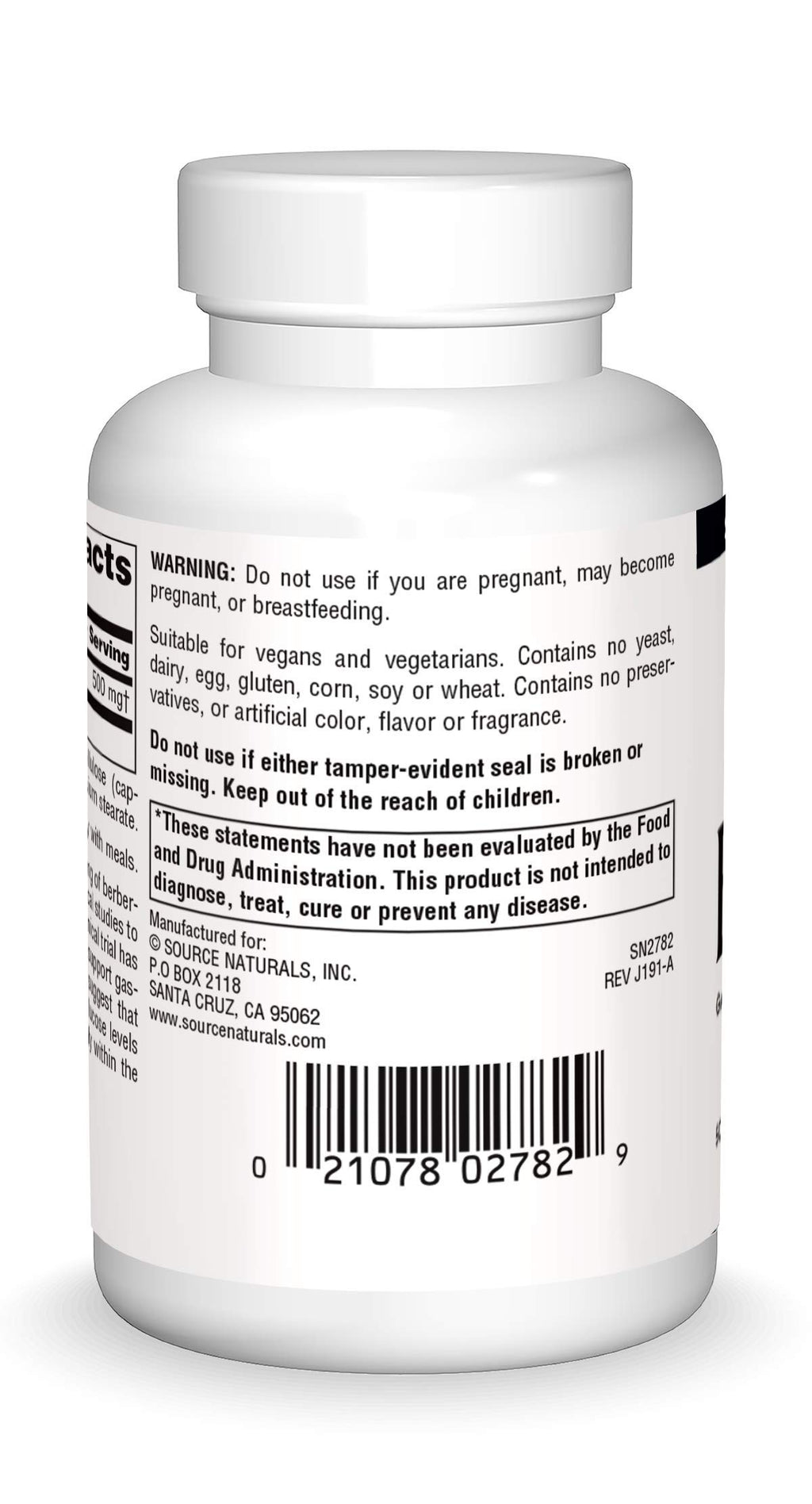 Source Naturals Berberine Vegetable Capsule