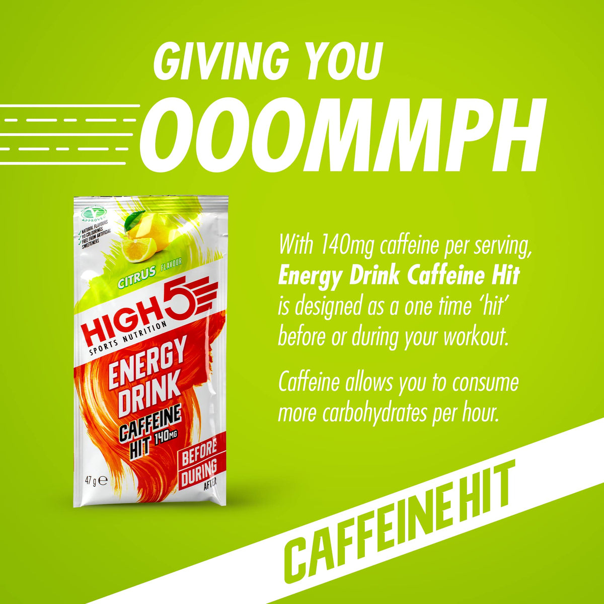HIGH 5 Ctreme C Energy Source Caffeine Powder - 12 Sachets - image 4