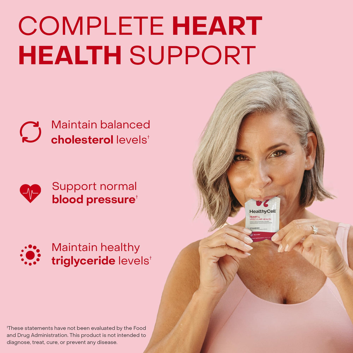 HealthyCell Heart & Vascular Health Daily Liquid Supplement - 30 Gel Packs - image 3