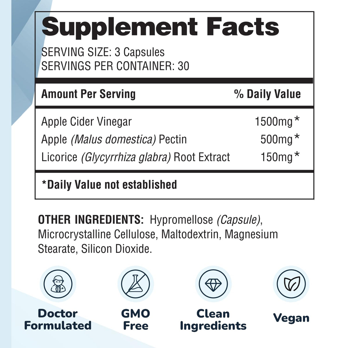 Barton Nutrition LeanACV Apple Cider Vinegar Capsules - 90 Count - image 3