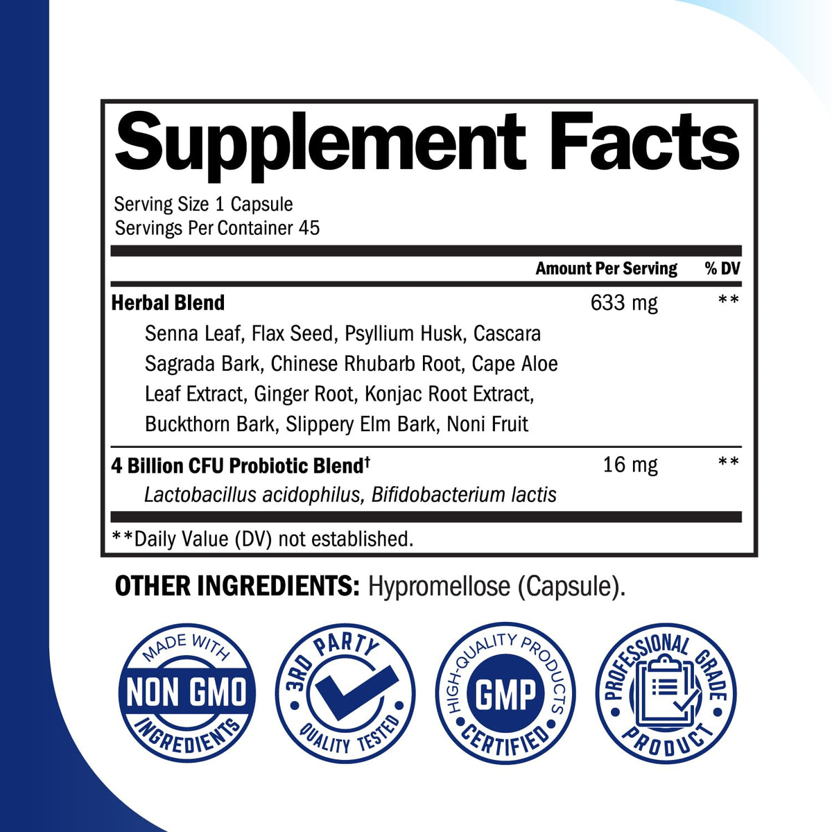 BioSchwartz Colon Cleanser Digestive Support - 45 Capsules - image 4