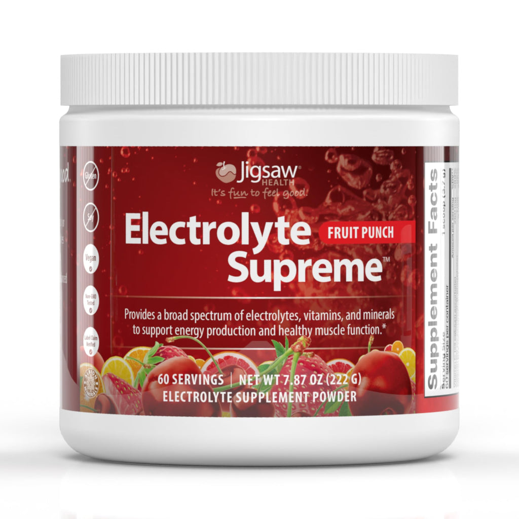 Jigsaw Health Electrolyte Supreme Powder Fruit Punch - 60 Servings