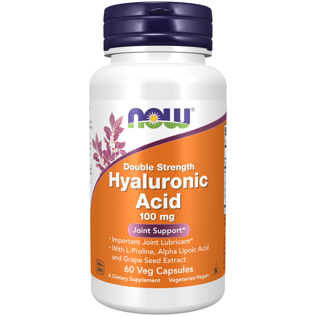 Now Foods Hyaluronic Acid 100mg - 60 Vegetarian Capsules