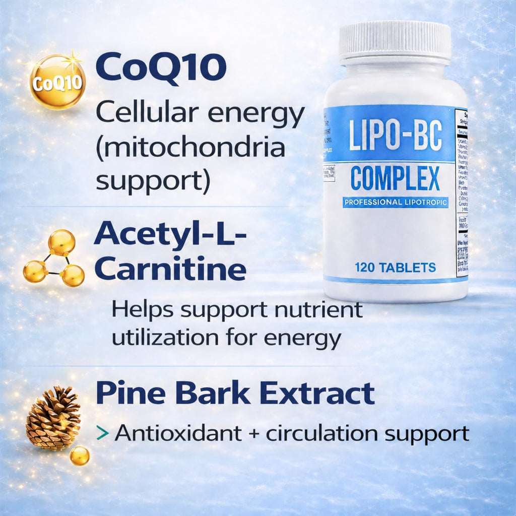 ES Global Brands Legere Lipo-BC B-Complex for Energy - 120 Tablets - image 5
