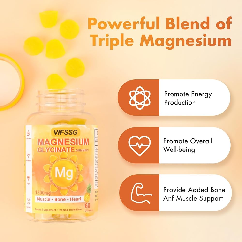 VIFSSG Magnesium Glycinate Gummies 500 Mg