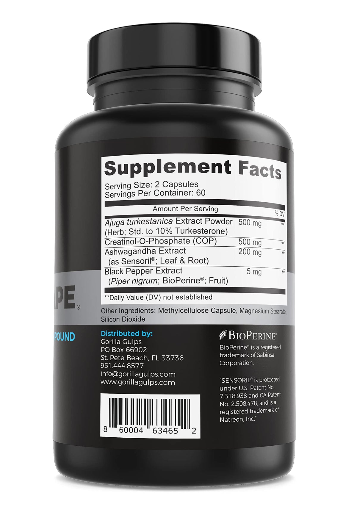 Gorilla Gulps Anabolic Ape Turkesterone Compound - 120 Capsules - image 5