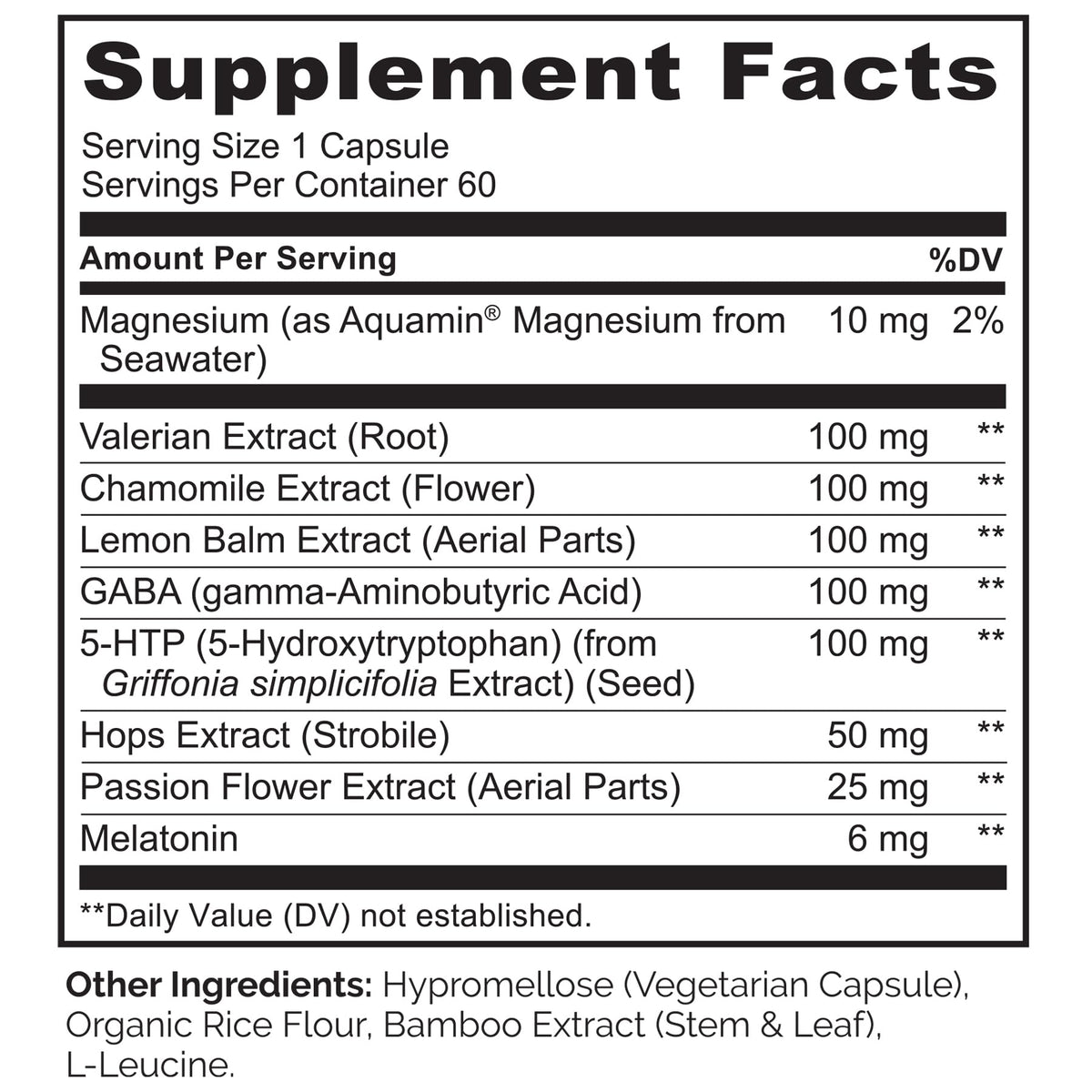 NATURELO Sleep Aid with Melatonin & Magnesium - 60 Vegan Capsules - image 2