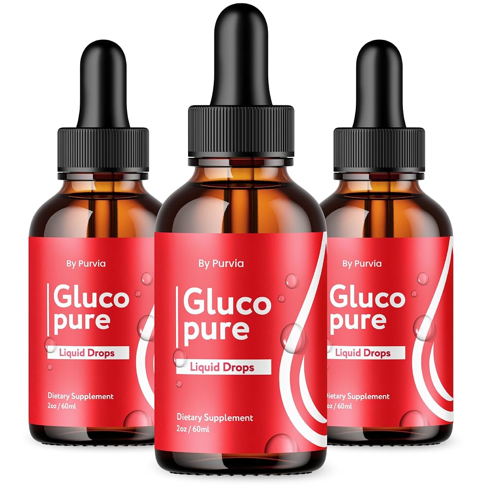 Purvia Gluco Pure Liquid Drops Advanced Formula - 6 Fl Oz