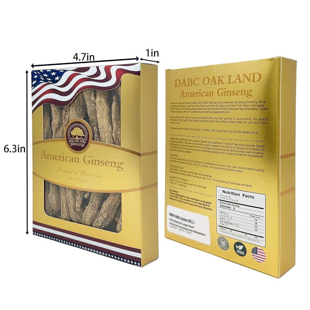 DABC OAK LAND American Ginseng Slices Wisconsin