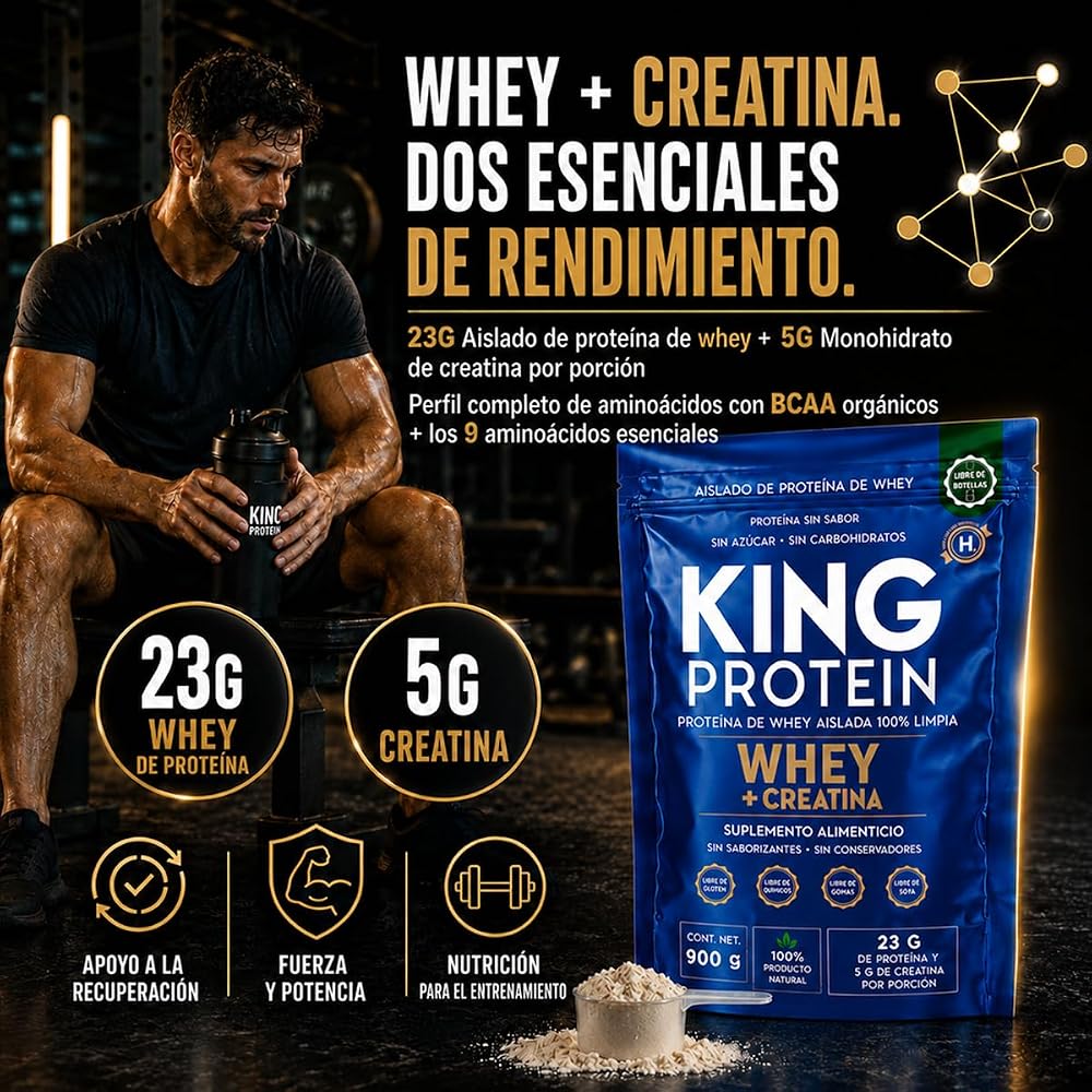 KING Protein Whey Isolate + Creatine Powder - 30 Servings - image 5