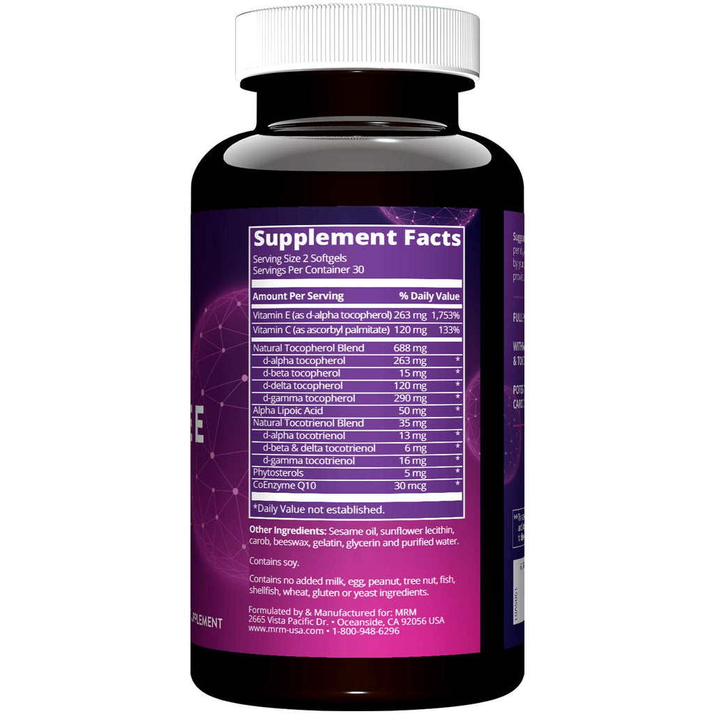 MRM Nutrition Complete E Vitamin E Complex - 60 Softgels - image 3