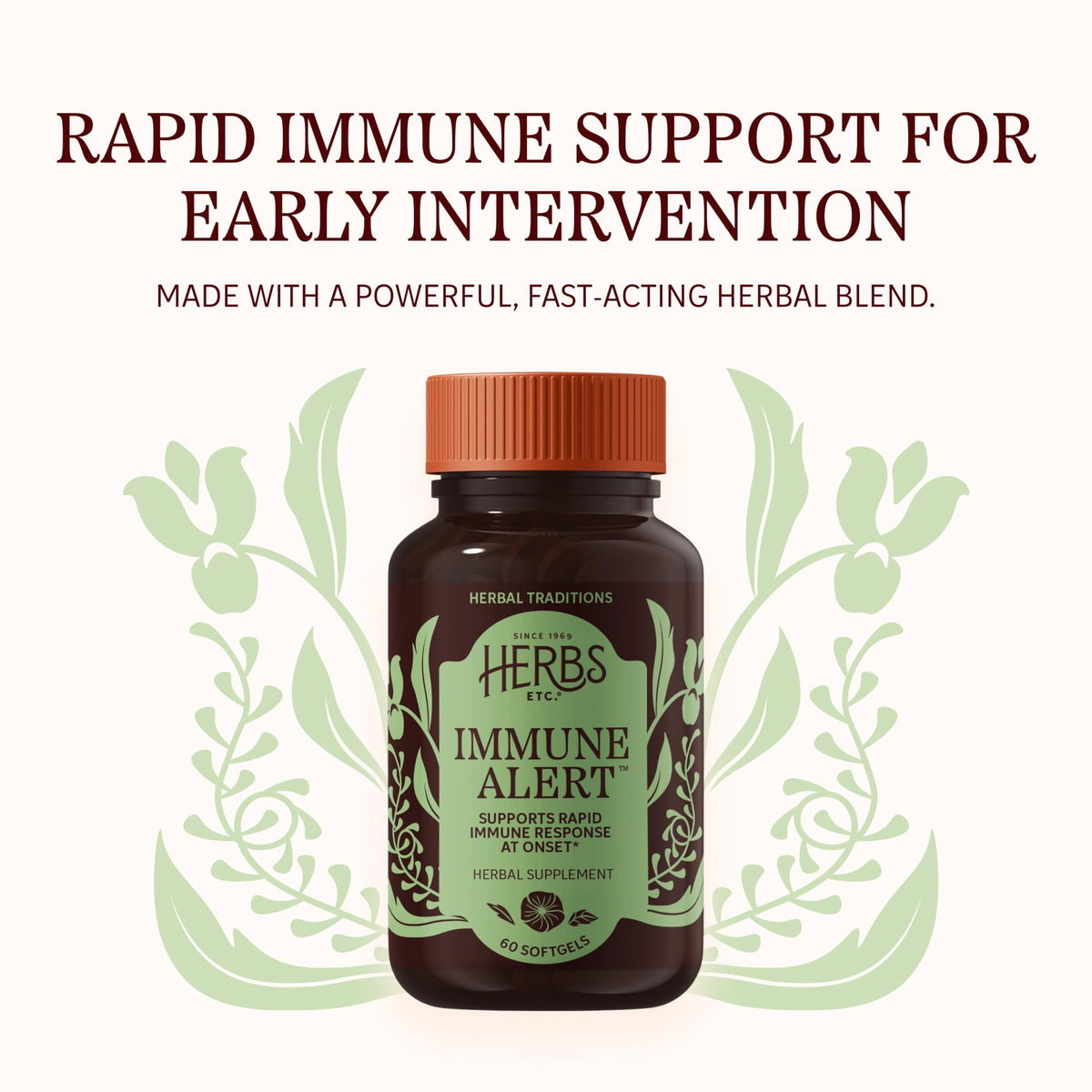 Herbs Etc. Immune Alert Softgels, Organic & Gluten-Free - 60 Softgels - image 3