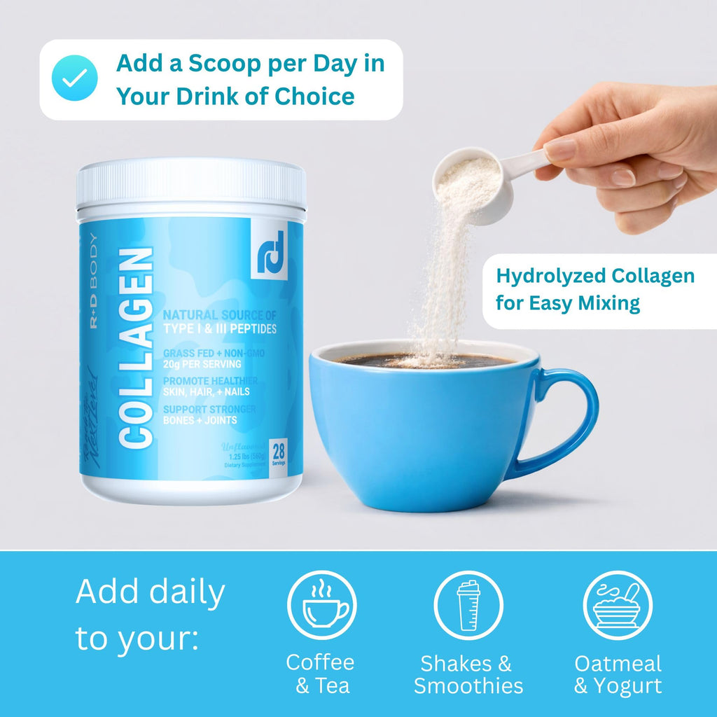 R+D Body Hydrolyzed Collagen Peptides Powder - 28 Servings - image 4