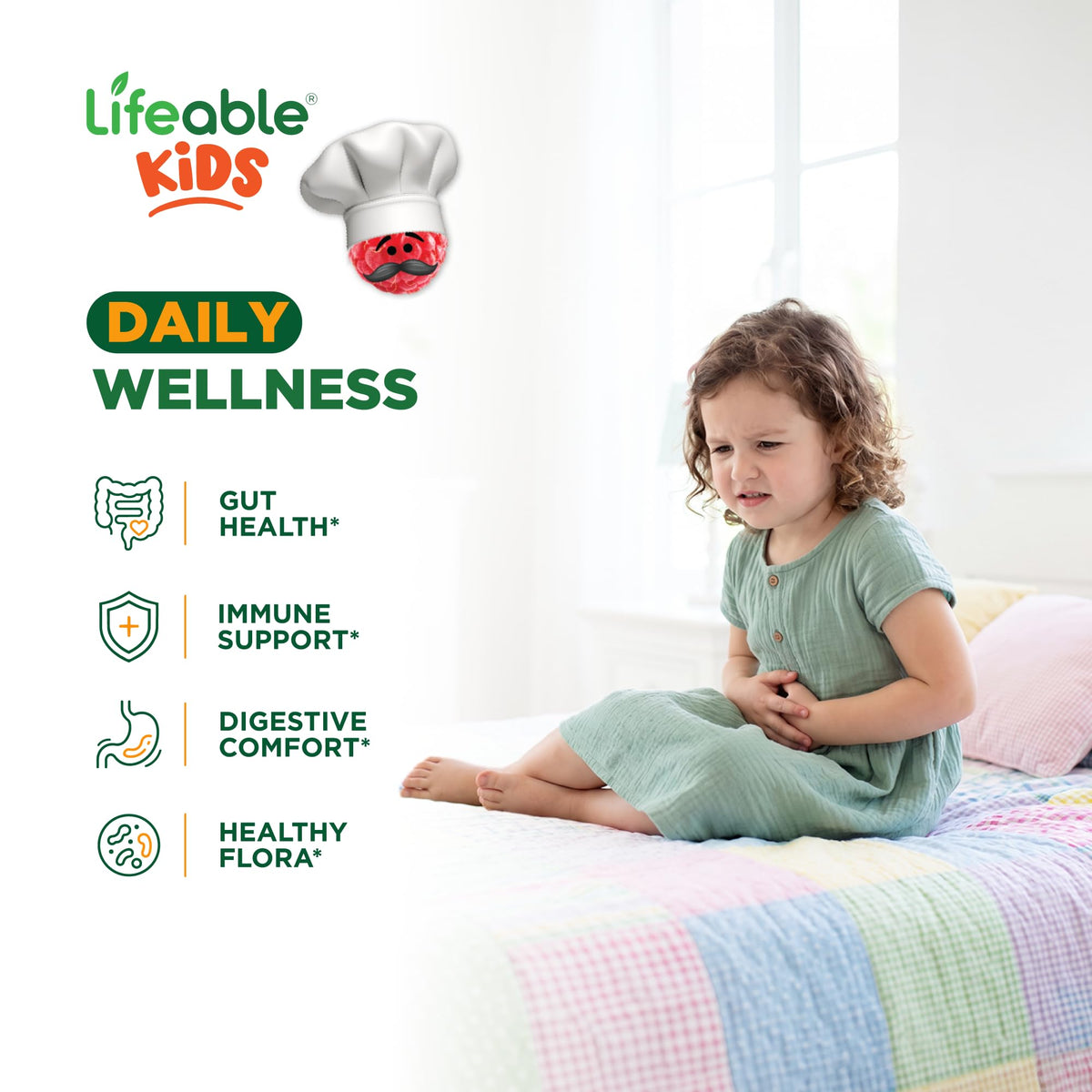 Lifeable Kids Pre Post Probiotic Gummies 5 Billion - 90 Gummies - image 3