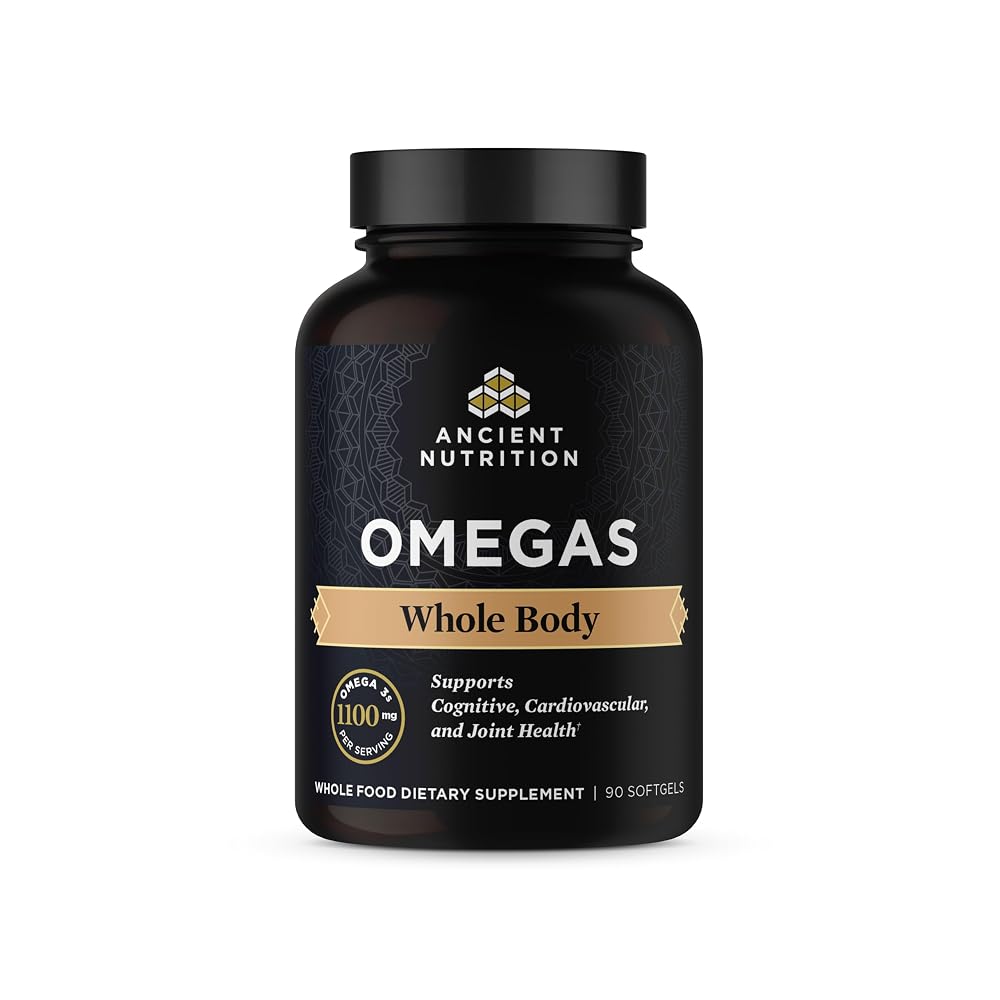 Ancient Nutrition Omegas Whole Body Omega 3-6-9 - 90 Capsules