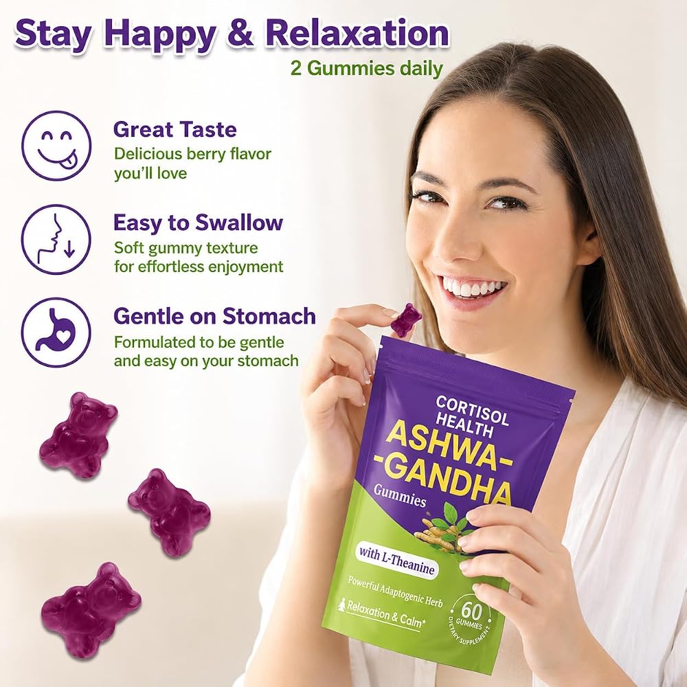 Mezqai Ashwagandha 10-in-1 Gummies for Stress Support - 60 Count - image 8