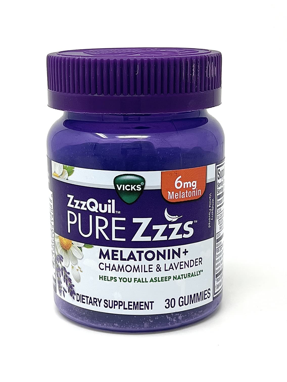 ZzzQuil Pure Zzzs Melatonin Sleep Gummies with Chamomile & Lavender - 60 Gummies - image 3