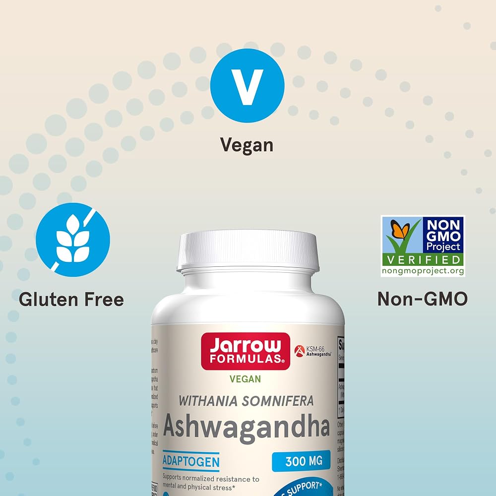 Jarrow Formulas Ashwagandha 300 mg - 120 Vegetarian Capsules - image 5