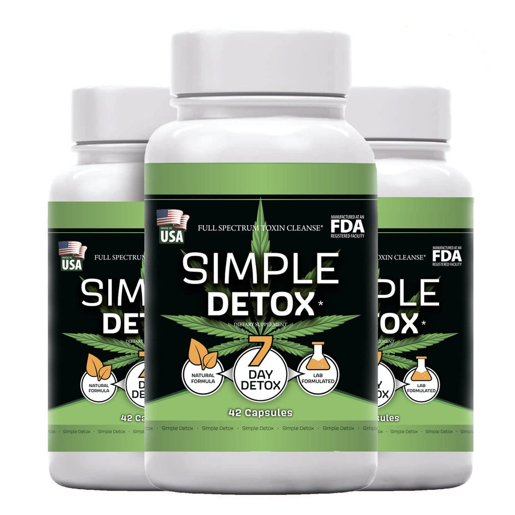 Generic Simple THC Detox 7-Day Capsules - 3 Pack