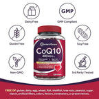 Doctor's Recipes CoQ10 400mg Softgels with PQQ & B-Complex - 120 Softgels - image 5