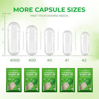 Angtai JN Empty Vegan Capsules Size 2 - 1,000 Count - image 3