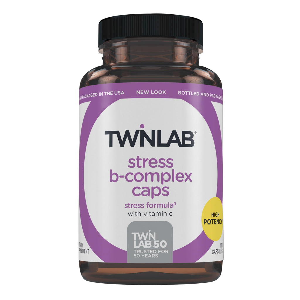 Twinlab Stress B-Complex Caps Energy Support - 100 Capsules