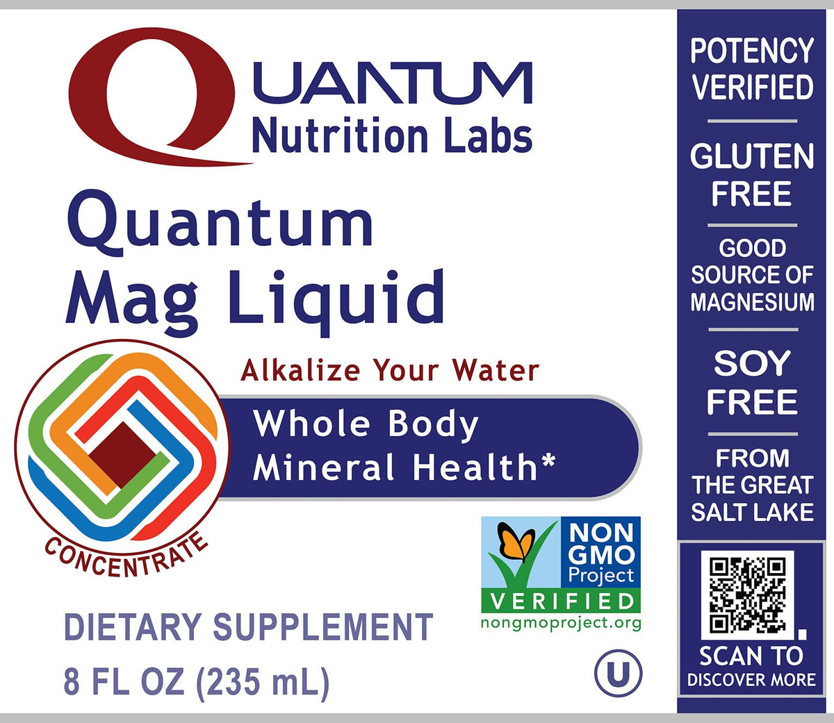 Quantum Nutrition Labs Mag Liquid Magnesium Supplement - 8 fl oz - image 2