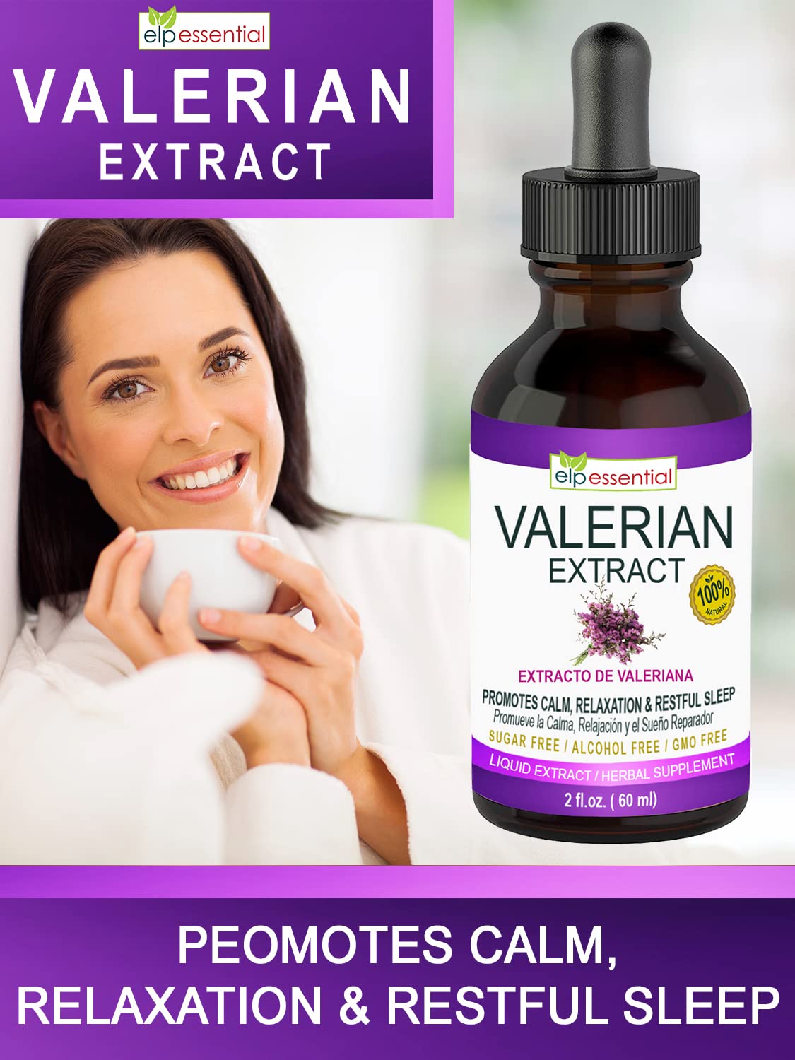 ELP ESSENTIAL Valerian Root Extract Drops - 2 fl oz - image 2