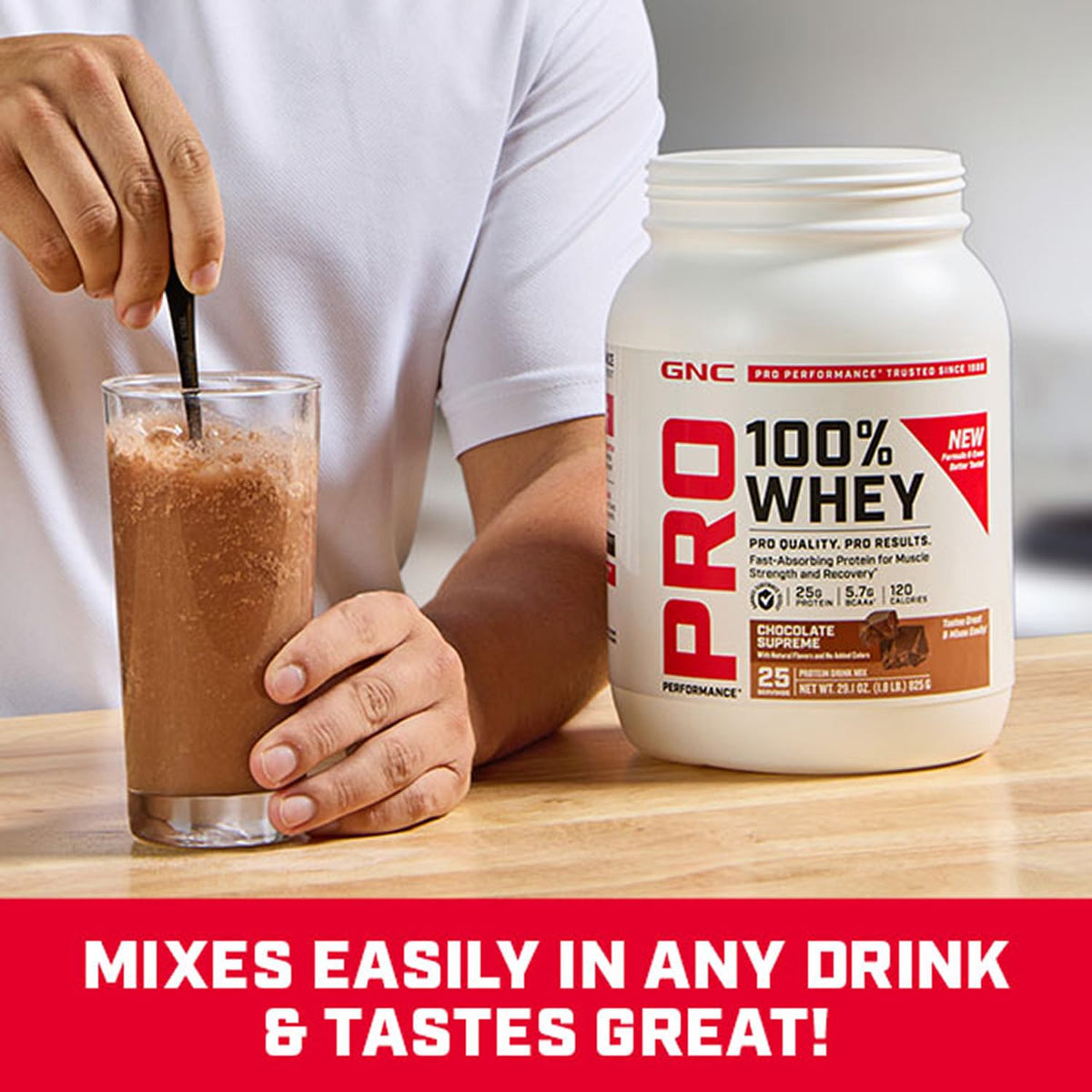 GNC Pro Performance 100% Whey Protein Powder Chocolate - 12 Servings - image 7