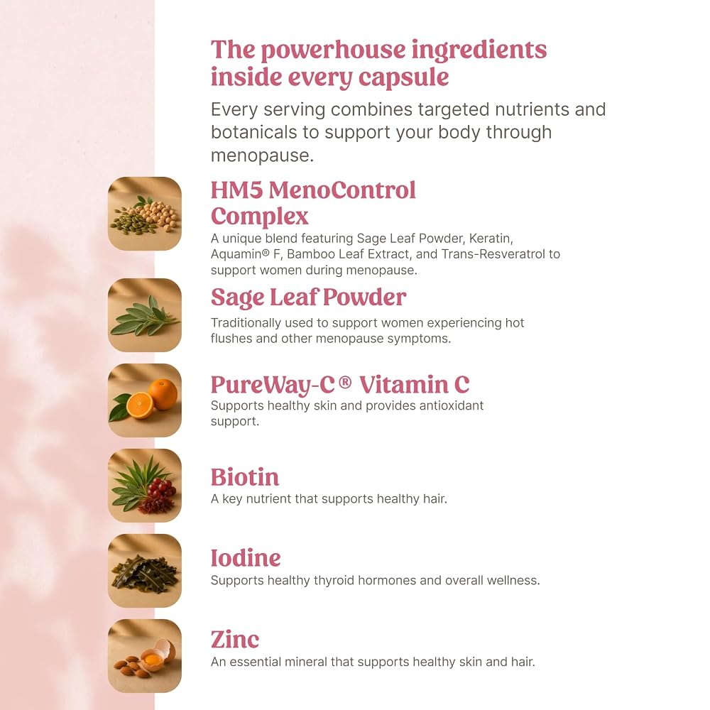 Happy Mammoth MenoDaily Menopause Multivitamin - 72 Capsules - image 6