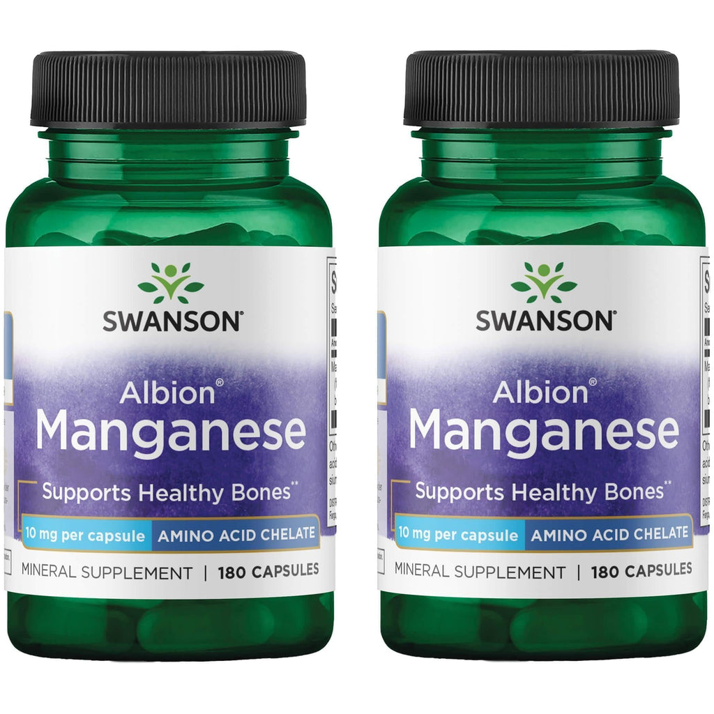 Swanson Albion Chelated Manganese 10mg - 360 Capsules