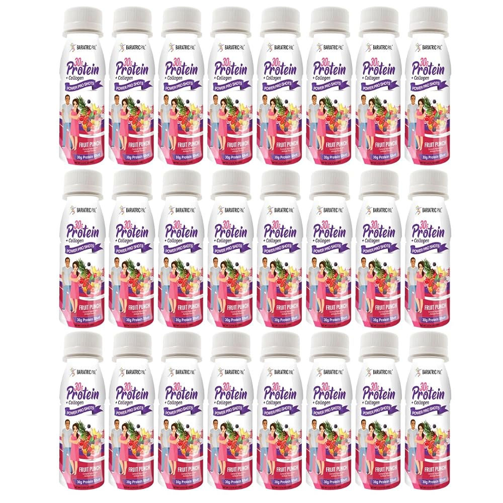 BariatricPal 30g Whey Protein & Collagen Fruit Punch - 24 Bottles