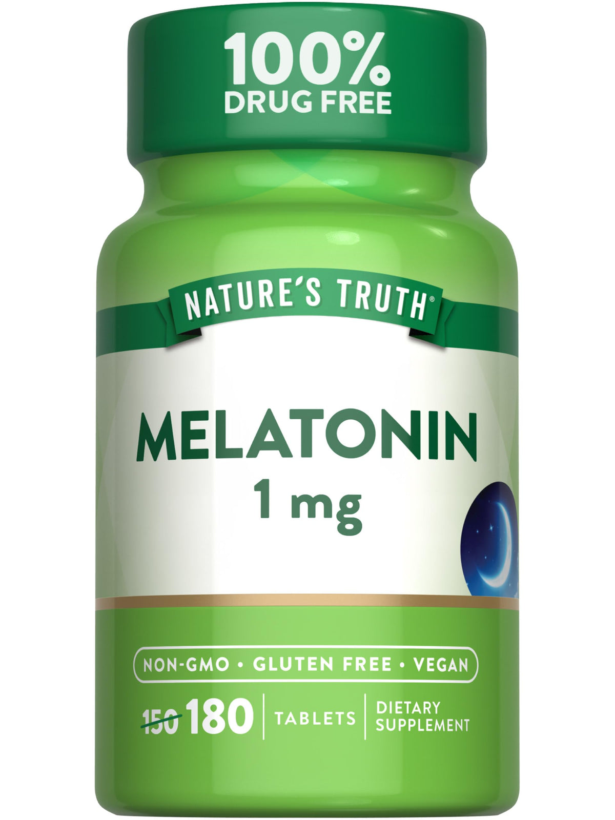 Nature's Truth Melatonin 1 mg Tablets - 180 Count
