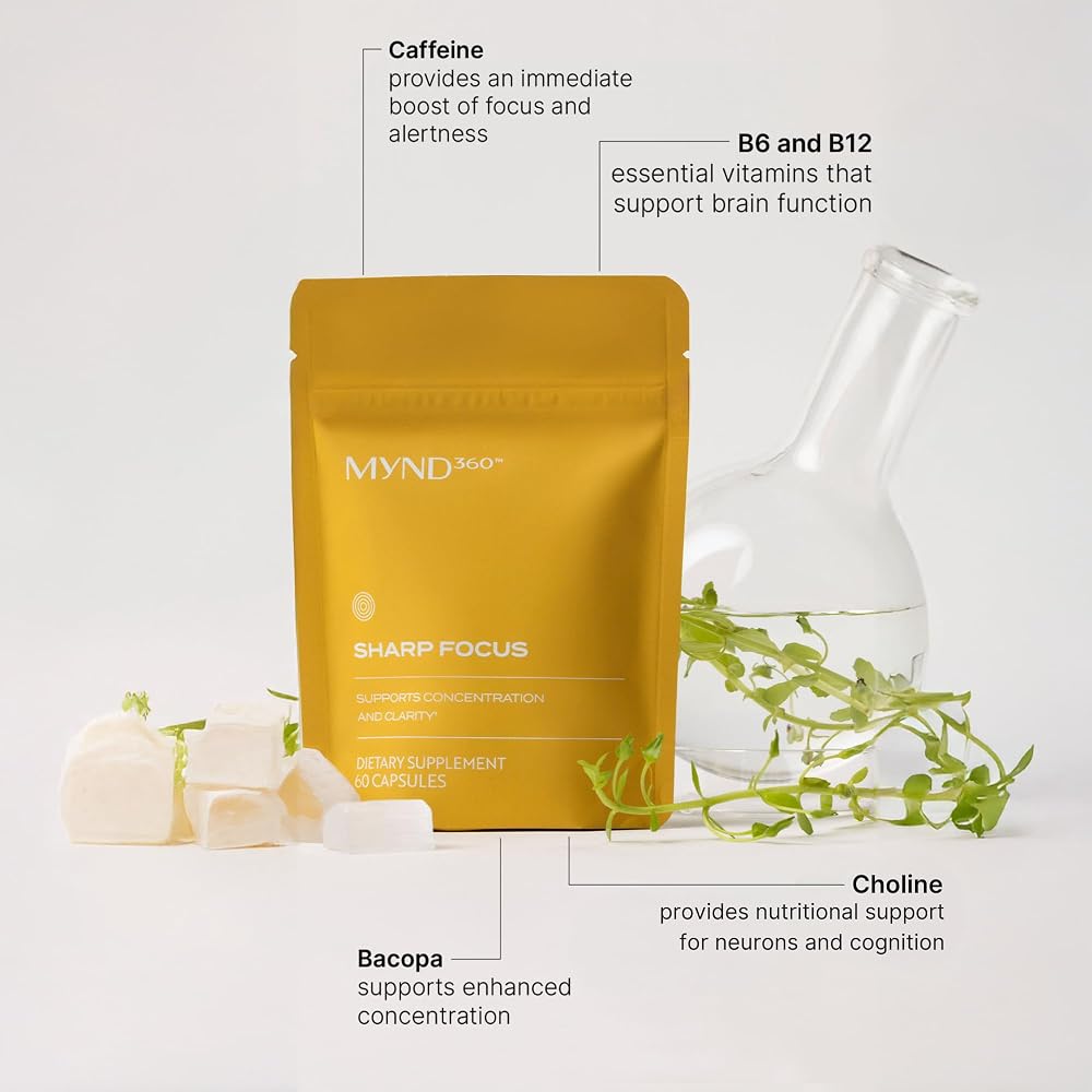 Nu Skin MYND360 Sharp Focus Brain Supplement - 60 Capsules - image 2