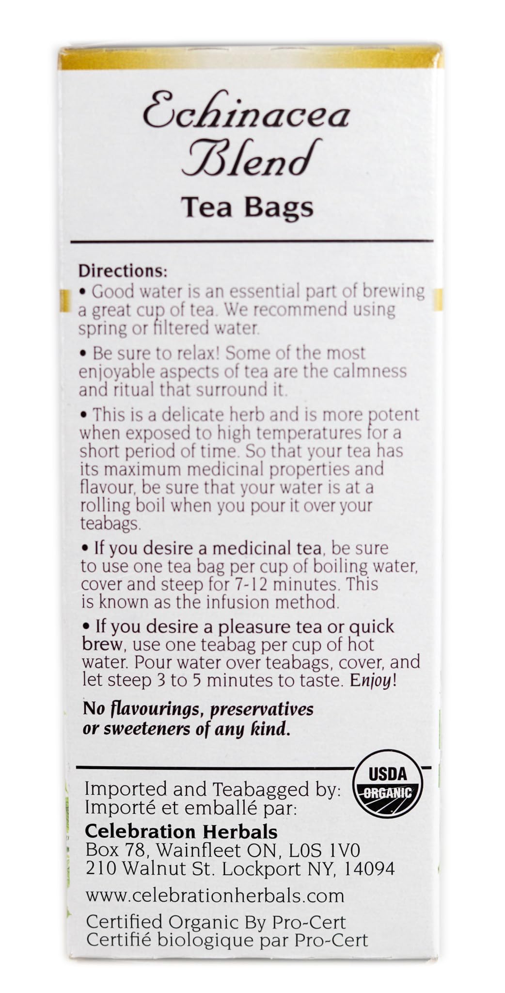 Celebration Herbals Echinacea Blend Organic Tea - 24 Teabags - image 4
