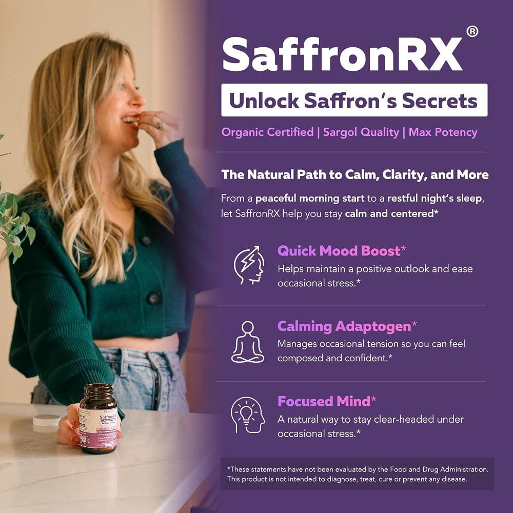 Triquetra Health Organic Saffron Extract Capsules - 30 Count - image 2