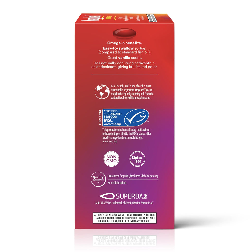 MegaRed Omega-3 Krill Oil 500mg Extra Strength - 80 Softgels - image 9