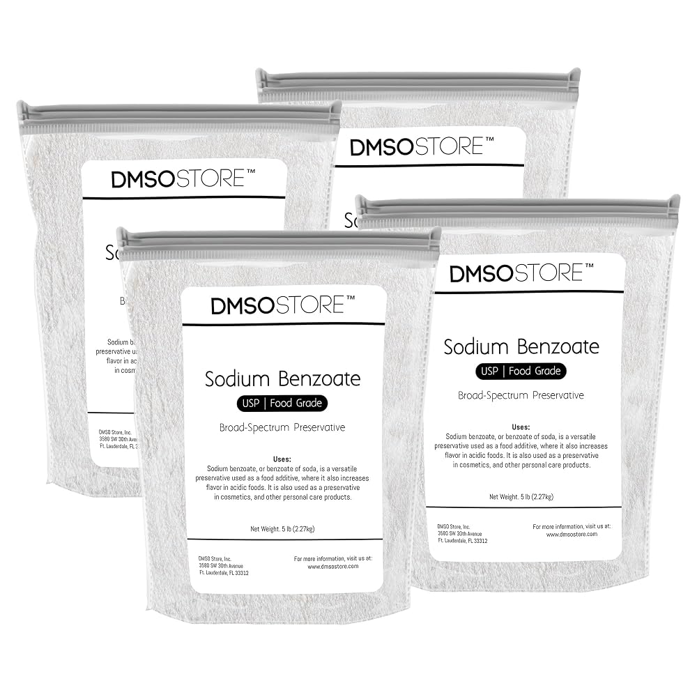 DMSOSTORE Sodium Benzoate Powder Preservative - 20lb