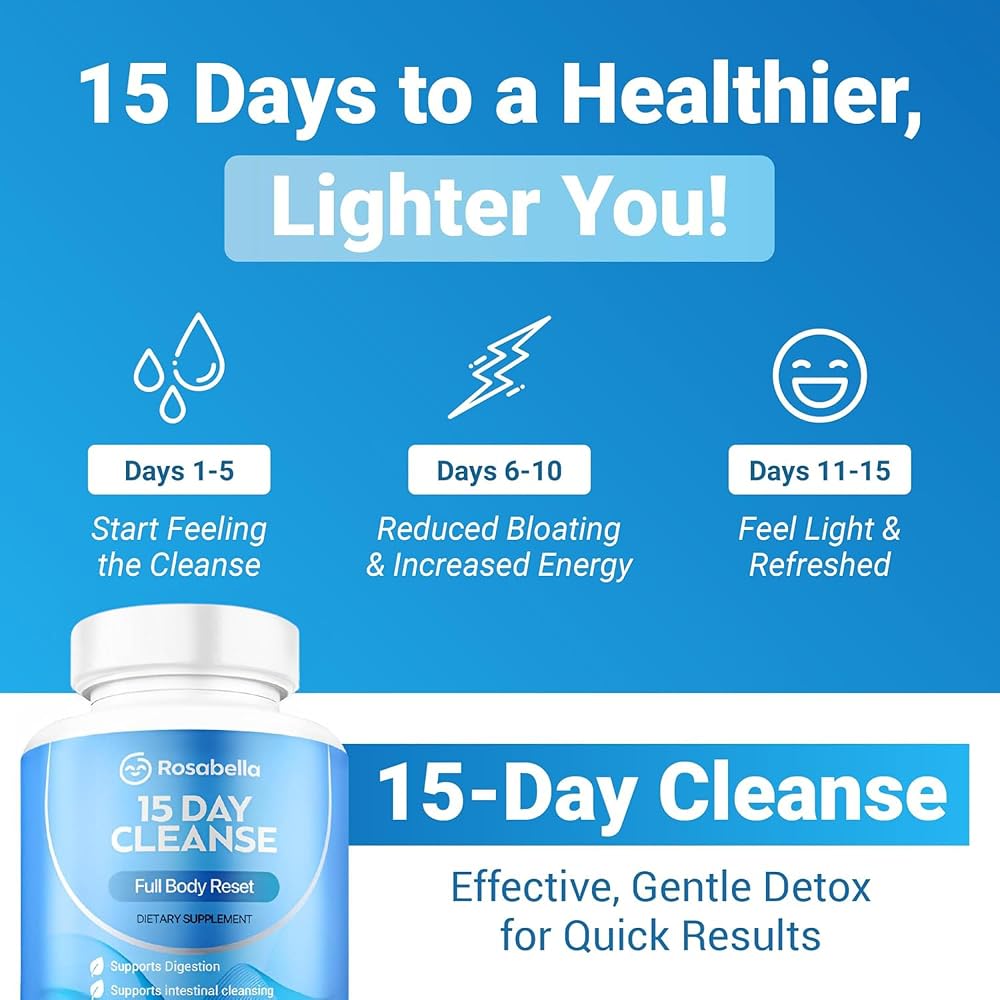 Rosabella 15 Day Cleanse Digestive Support - 30 Vegan Capsules - image 4