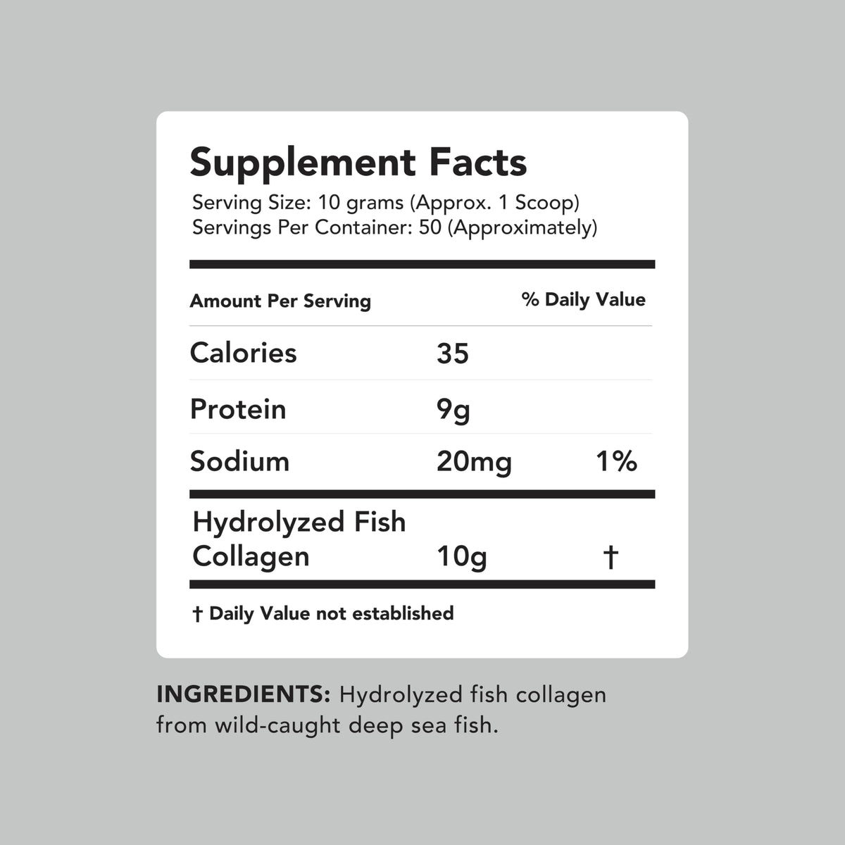 AMANDEAN Marine Collagen Peptides Powder - 500g - image 5