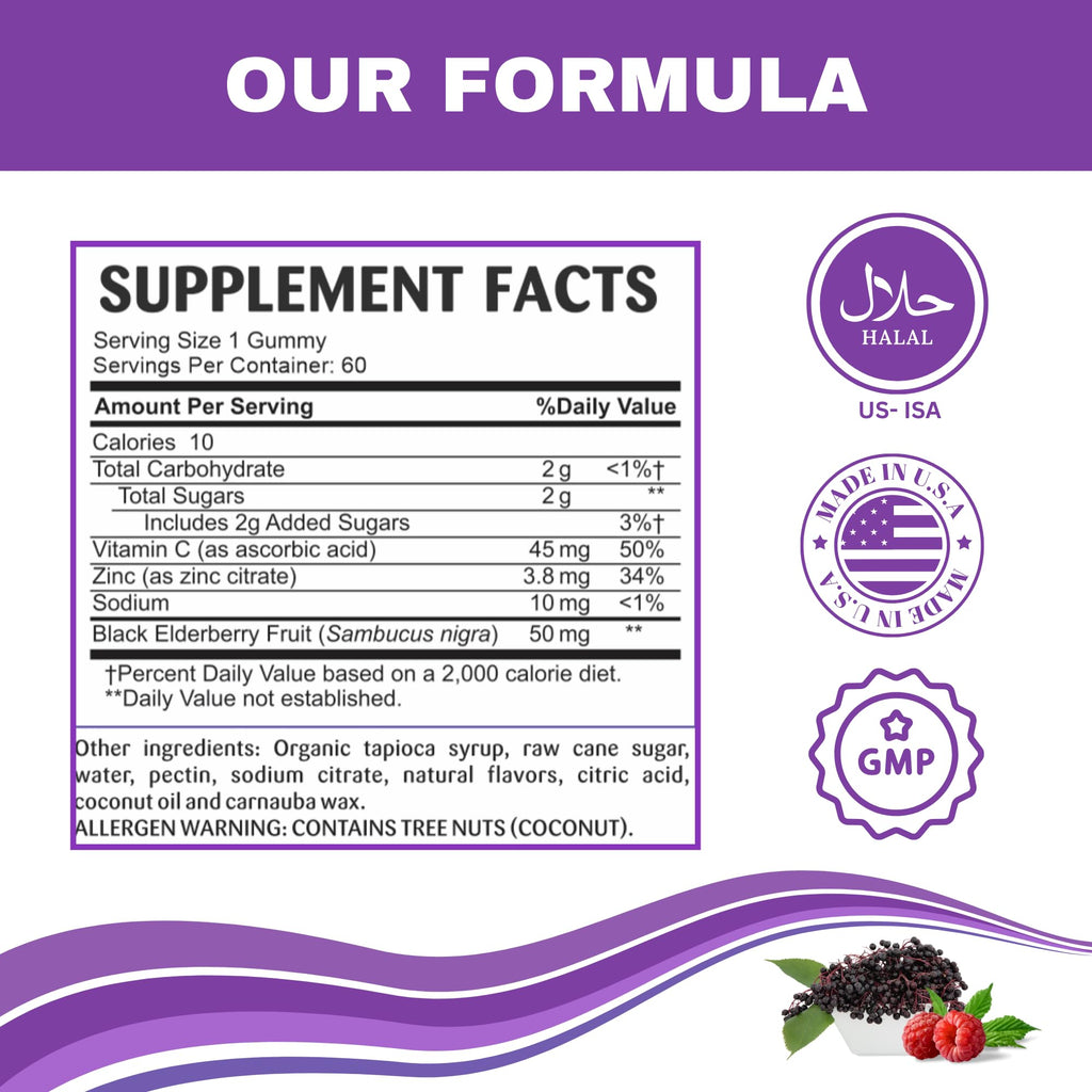 Greenfield Nutritions Elderberry Immune Support Gummies - 60 Gummies - image 6