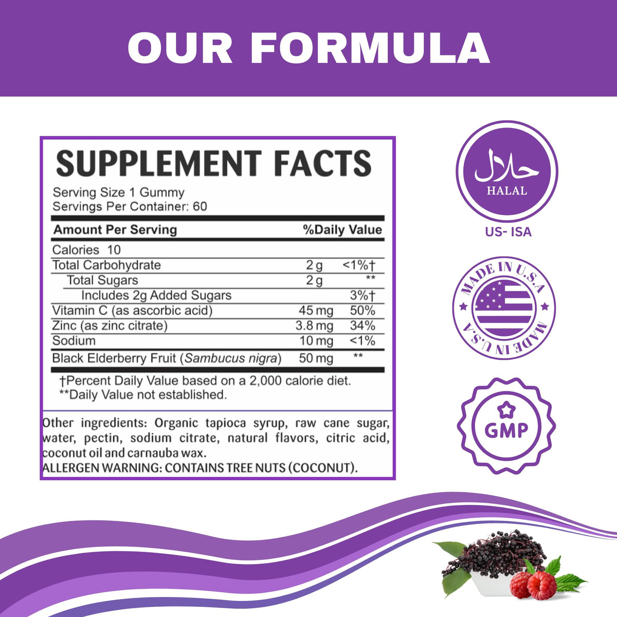 Greenfield Nutritions Elderberry Immune Support Gummies - 60 Gummies - image 6