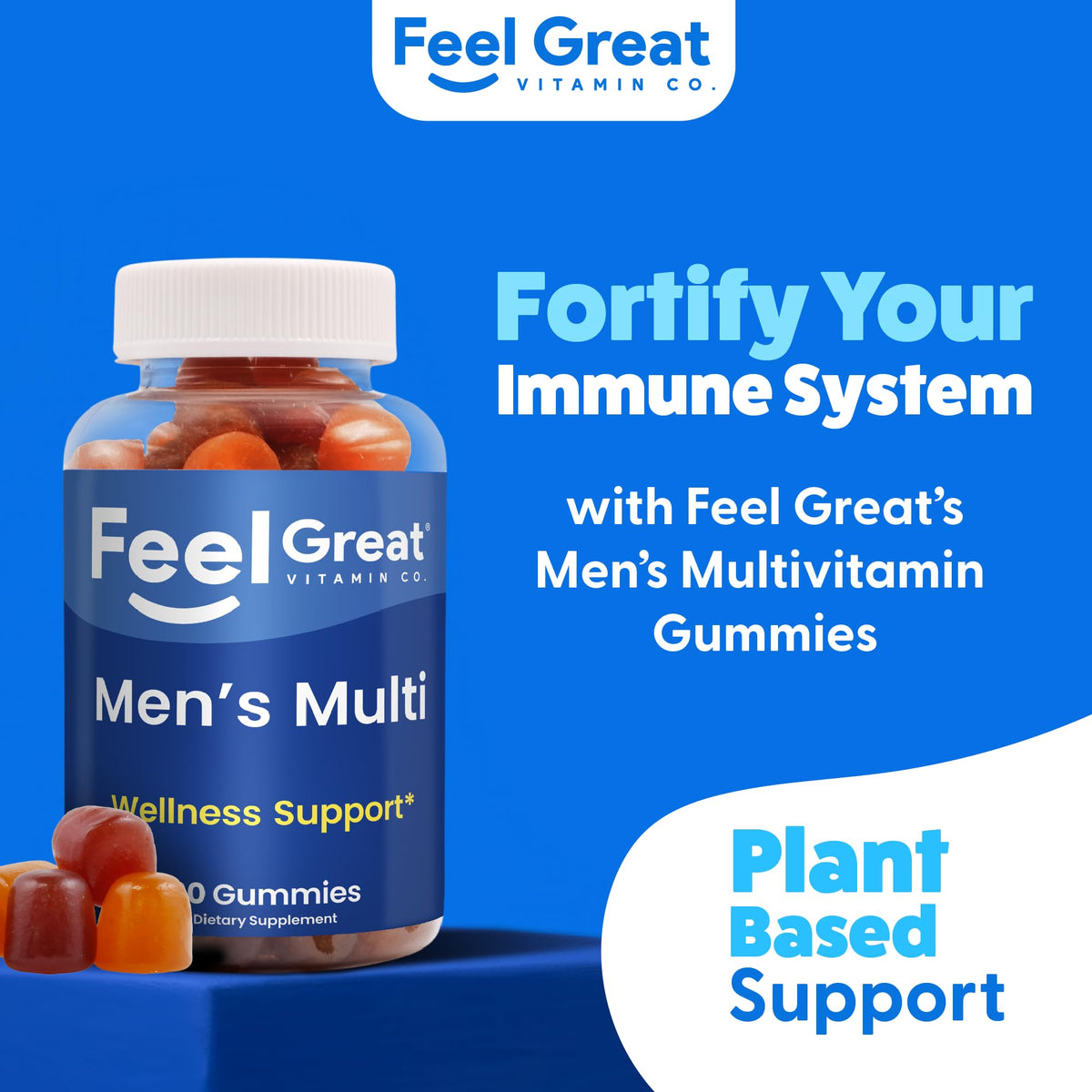 The Feel Great Vitamin Company Men's Multivitamin Gummies - 90 Gummies - image 2