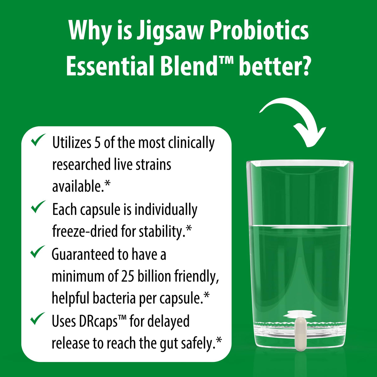 Jigsaw Health Probiotics Essential Blend - 90 Capsules - image 5