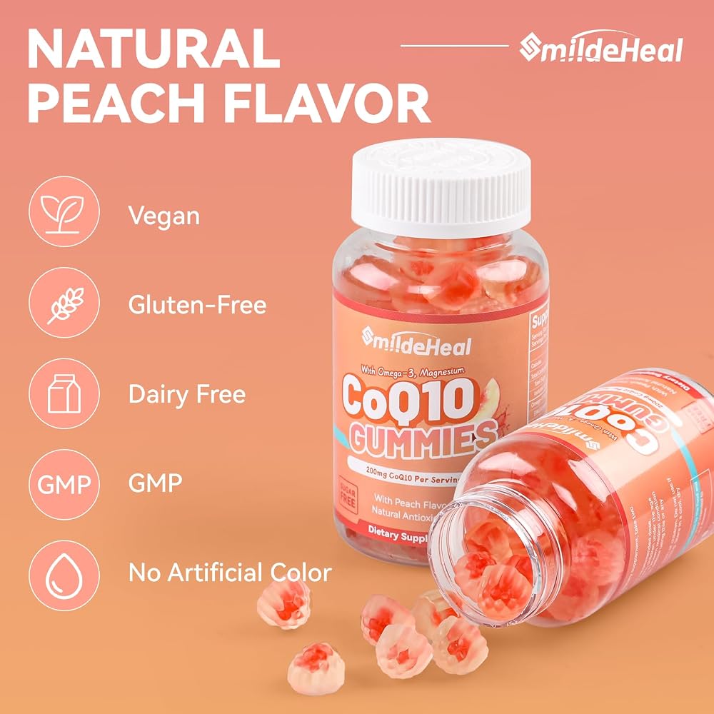 SmildeHeal Sugar Free CoQ10 Gummies 200 MG