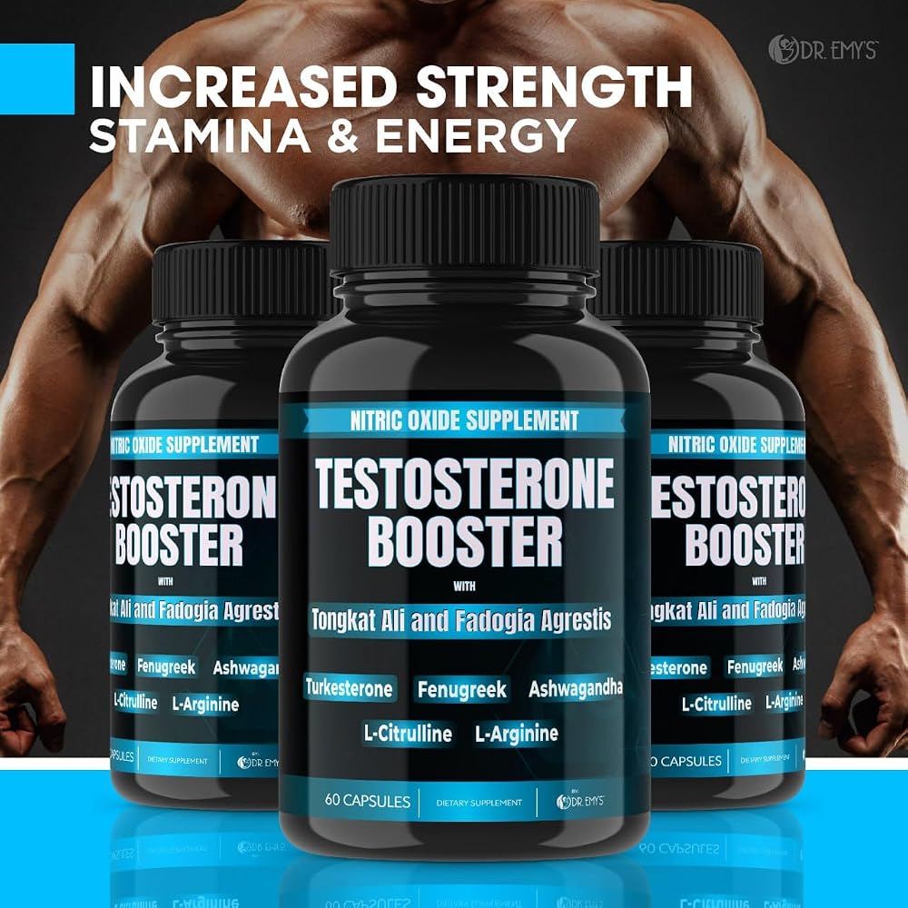 Dr. Emy's Testosterone Booster Tongkat Ali Nitric Oxide - 120 Capsules - image 2