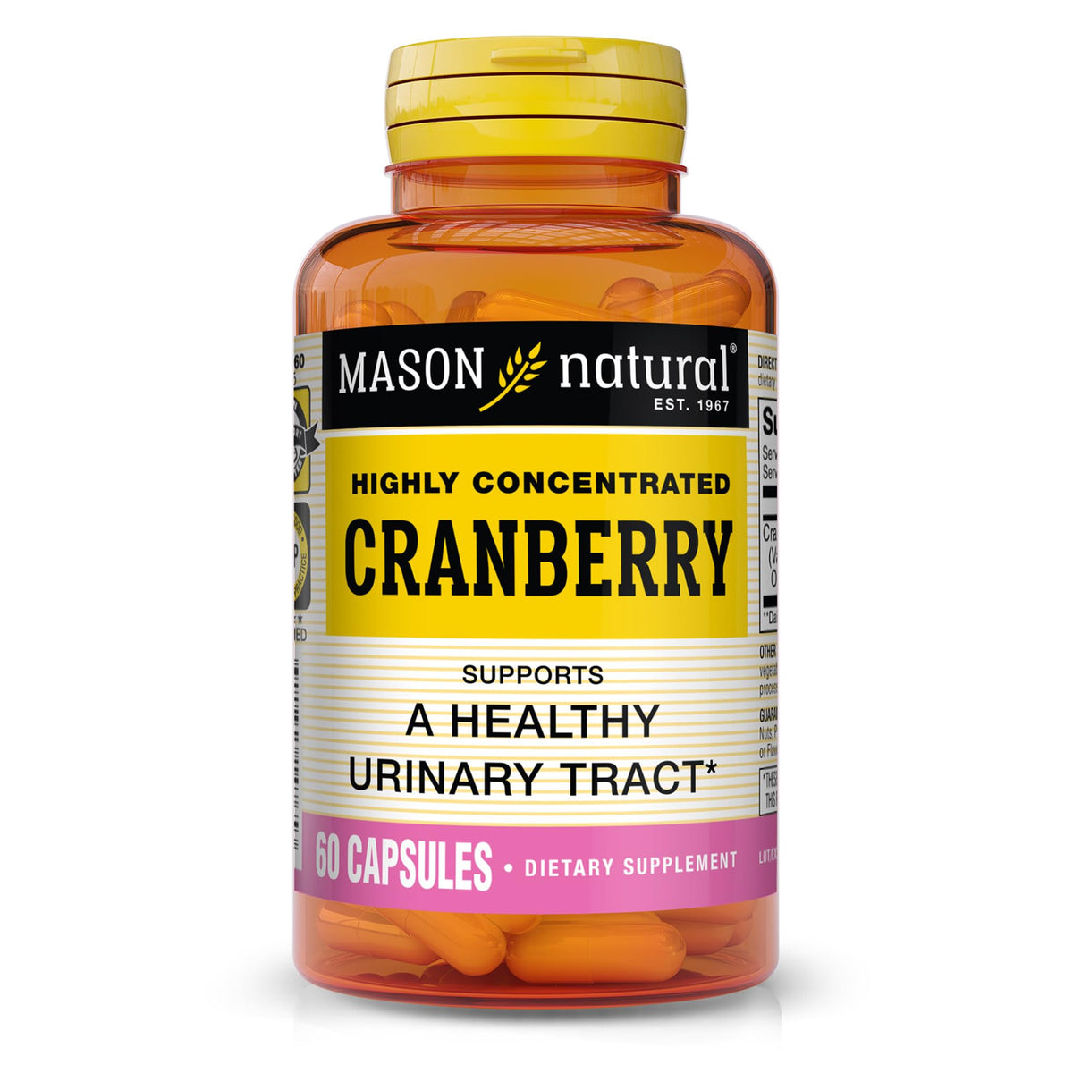 MASON NATURAL Cranberry 900 mg Capsules - 60 Count