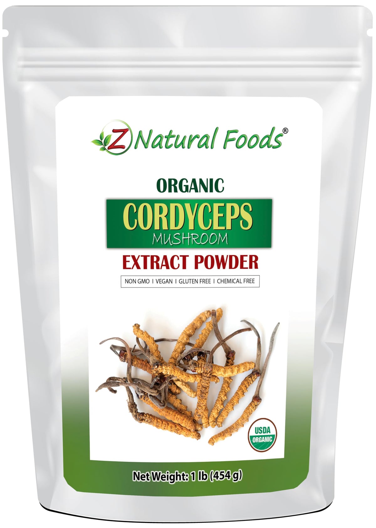 Z Natural Foods Organic Cordyceps Mushroom Extract Powder - 16 oz